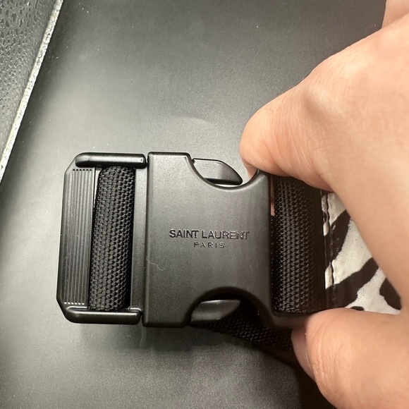 Saint Laurent Zebra Print Vinyl Bag RARE NWT - Picture 3 of 7